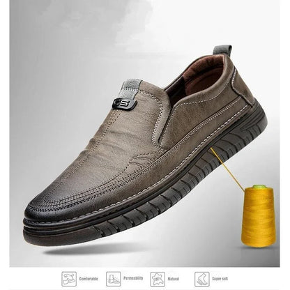 Mocassim Penny Retrô Couro Bovino Genuíno Sapatos Clássicos Costura Confortável Masculino Casual Slip-on Clube Festa Primavera Verão