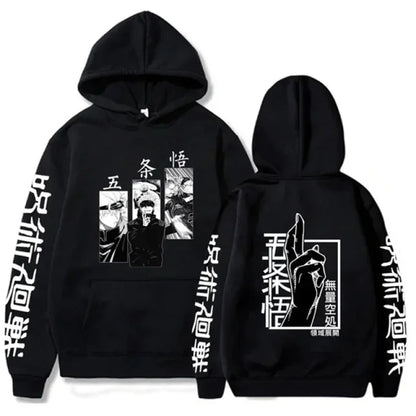hoodies for man 3D Anime Satoru Gojo Printing Hooded Men Women Hoodies Prevalent Harajuku Manga Unisex Sweatshirt Men's clothing