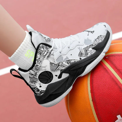 Children's basketball shoes non-slip breathable basketball training shoes with boys and girls basketball shoes sneakers 31-39
