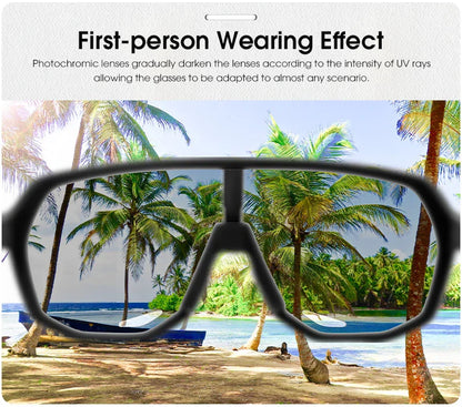 Photochromic Cycling Sunglasses Cycling Glasses UV400 Bicycle Eyewear Sports MTB Outdoor Bike Goggles Sunglasses Eyepieces