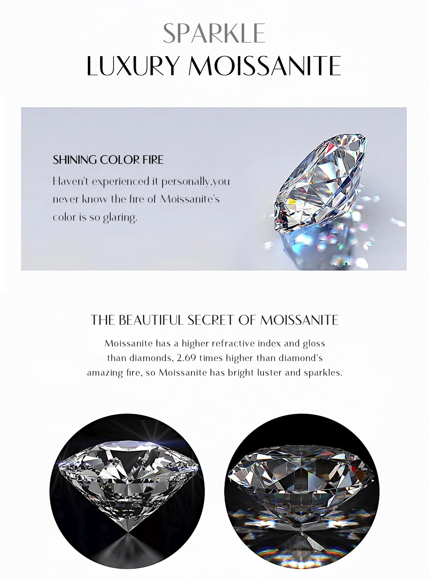 D Color Moissanite Eternity Band Rings 925 Sterling Silver Luxury Stackable Fashion Ring For Women Fine Jewelry