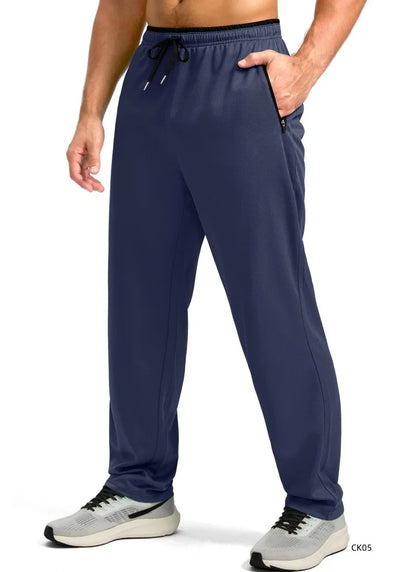 Men's sports pants spring and summer mesh breathable sports pants men's running and jogging sports pants fashionable solid color