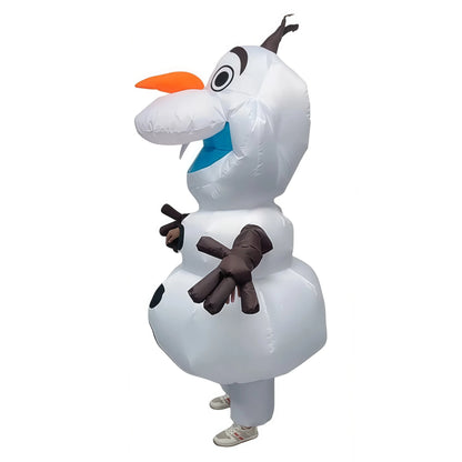Anime Snowman inflatable Cosplay Costumes Adult Snow Treasure Suit Masquerade Party Halloween Blowing Dress Up Cosplay Party