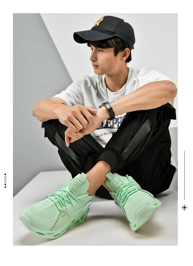 Tênis Masculino de Malha Respirável Casual Sapatos Masculinos Unissex Leve Macio Sola Grossa Buraco Sapatos de Casal Tênis Atlético Sapatos Femininos
