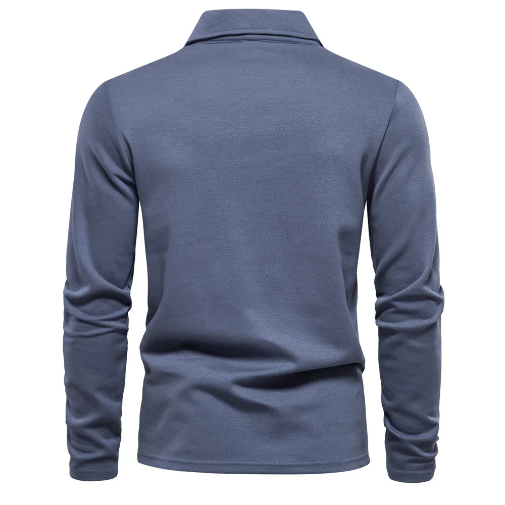 Men's Embroidery Polo Shirt Fashion Turn down Collar Casual Social Luxury Golf Shirt