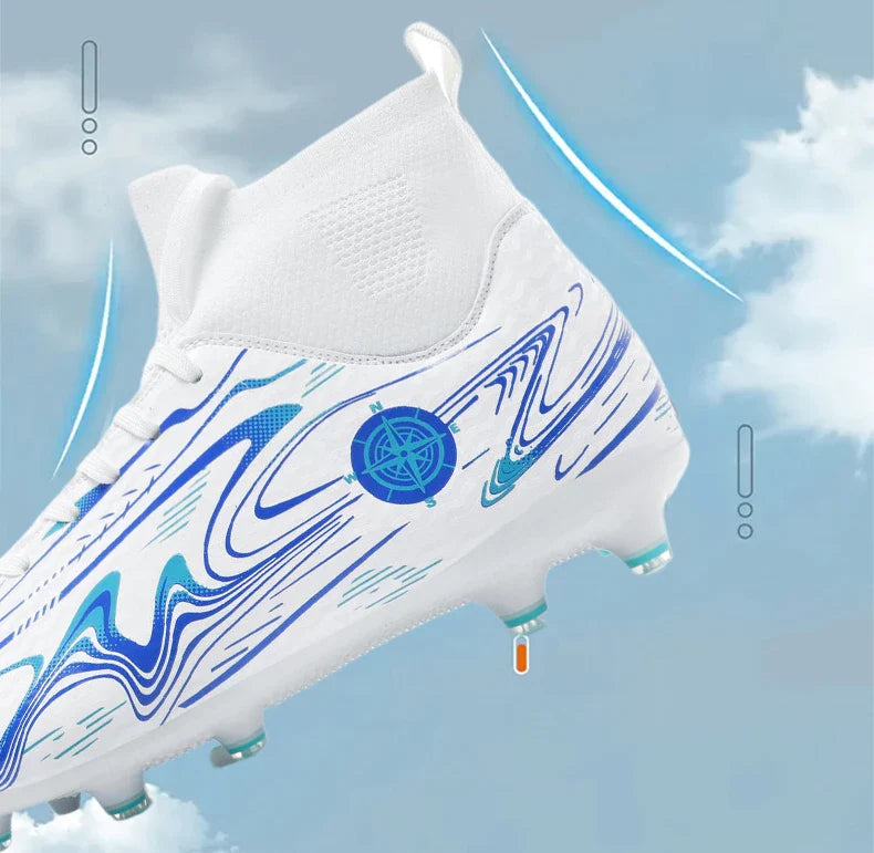Children Professional Soccer Boots Non-slip Kids Football Shoes Outdoor Sock Boys Sport Futsal Match Training Sport Sport Sneake
