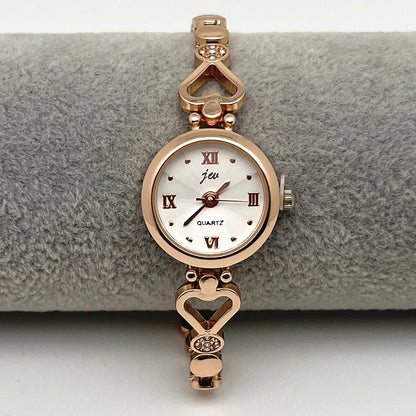 Women Bracelet Watch Exquisite Silver Rose Gold Ladies Luxury Wristwatches Rhinestone Simple Fashion Female Quartz Relogio Clock