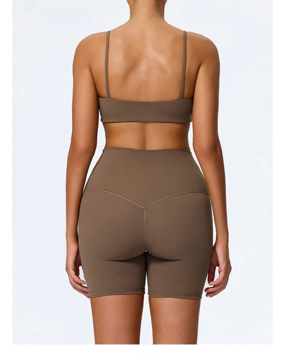 Ctenkevet Summer Women 2Pcs Sleeveless Sports Set Female Gym Two-piece Yoga Set High Waist Breathable legging Sportswear Women