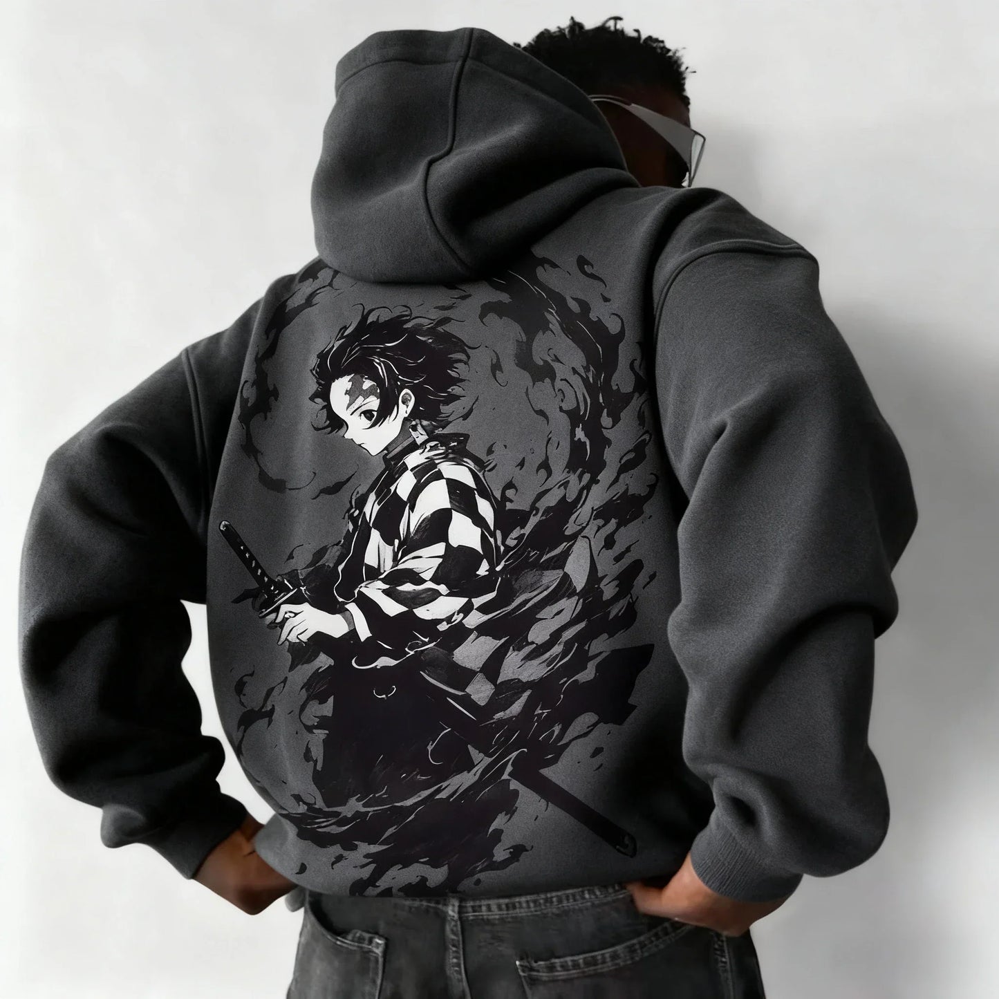 Demon Slayer Collaboration Pure Cotton Men's and Women's Hoodie for Spring and Summer  New Item Street Casual Loose Top