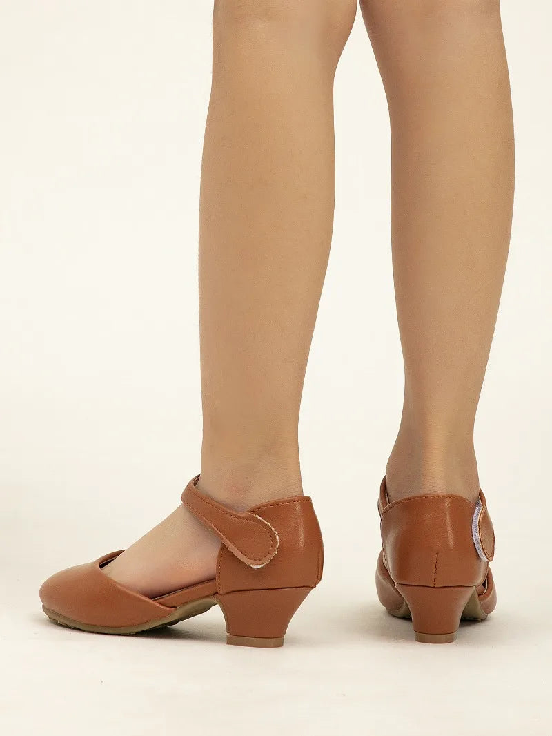 New Elegant Kids High Heels Fashion Stage Performance Princess Shoes for Girls Sweet Versatile Children Fashion Causal Sandals