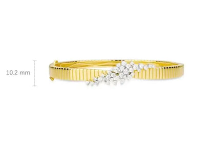 Real gold Plated Sterling Silver Bangle bracelets women jewellery women Original and pure 925 sterling silver bracelets