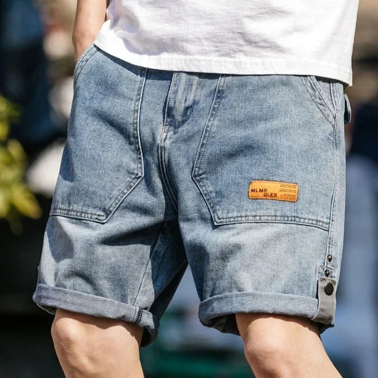 Men's Short Jeans Pants Cargo Big Size Oversize Male Denim Shorts Very Micro Cut Original Cowboy Korean Fashion Xxxl Xl Popular