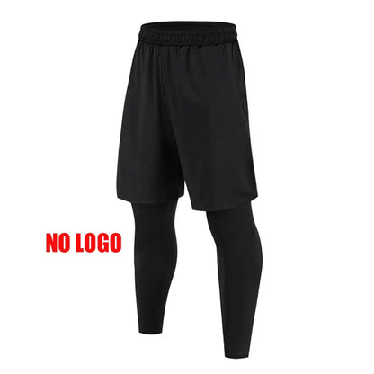 Running Shorts Men2 in 1 Quick Dry GYM Sport Shorts Fitness Jogging Workout Sweatpants Male Fitness Leggings