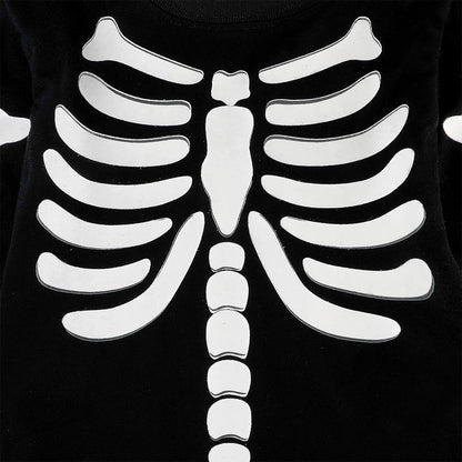 Skeleton Costume for Kids Halloween Skull Glowing Pajamas Toddler Ghost Bone Scary Clothes Child Carnival Dress Up Costume