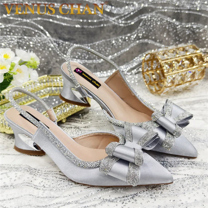 Fashionable And Elegant Nigerian Wedding Banquet High Heels Anti Slip Women's Sandals Plus Size Nigerian Party Shoes