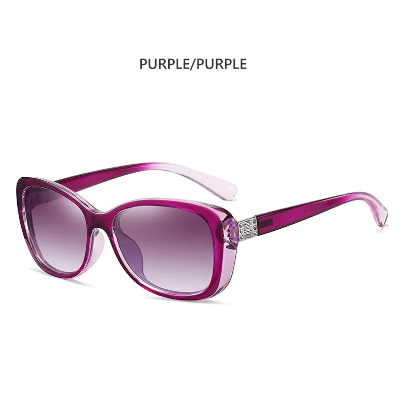 Diamond Gradient lens Sunglasses Women Polarized Glasses