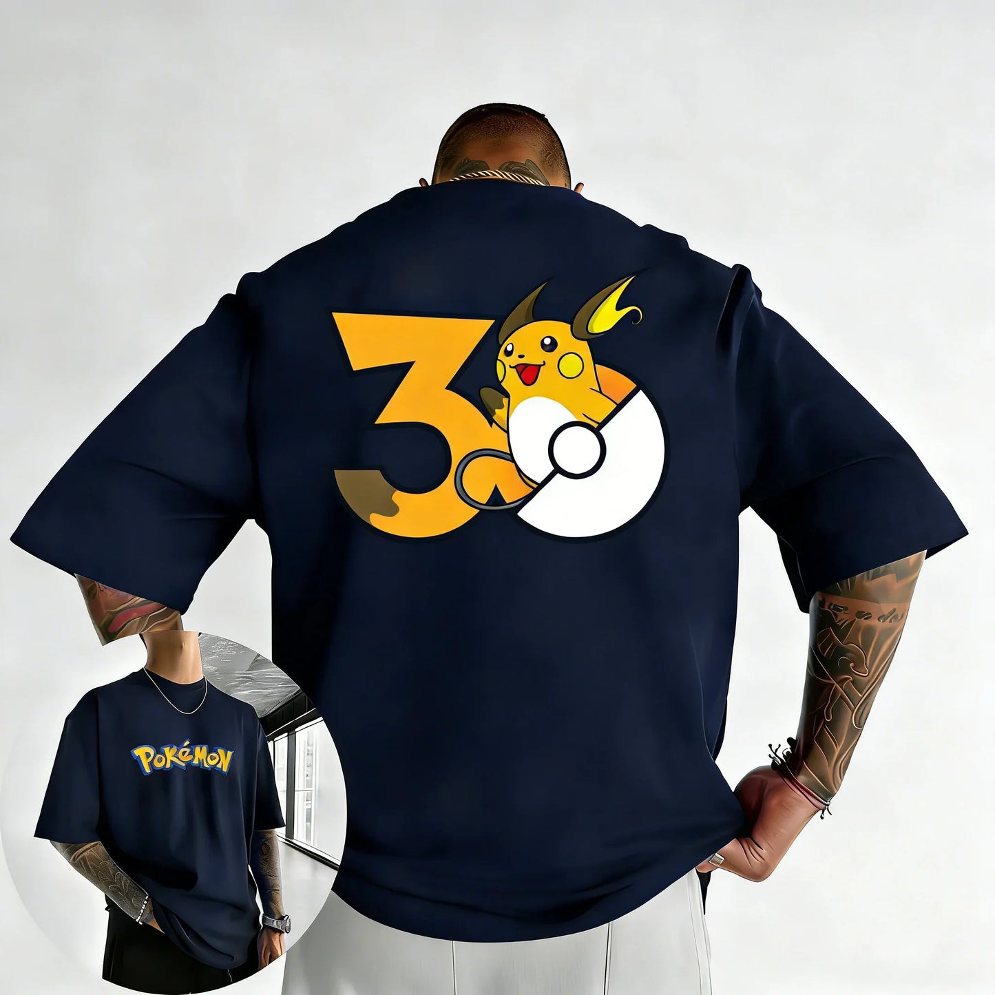 Printed T-shirt Summer New Men's and Women's Loose Casual Hip Hop Trendy Short Sleeve Top