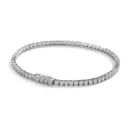 2mm Blue High Carbon Diamond Tennis Bracelet for Women 925 Sterling Silver Color Gemstone Bracelets Party Jewelry Gifts