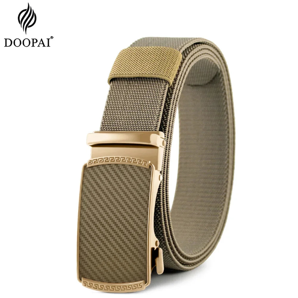 Men Elastic Belt Alloy Metal Automatic Buckle for Men Durable Tactical Belt Cowboy Outdoor Army Belt Hunting Women'S Belt Jeans