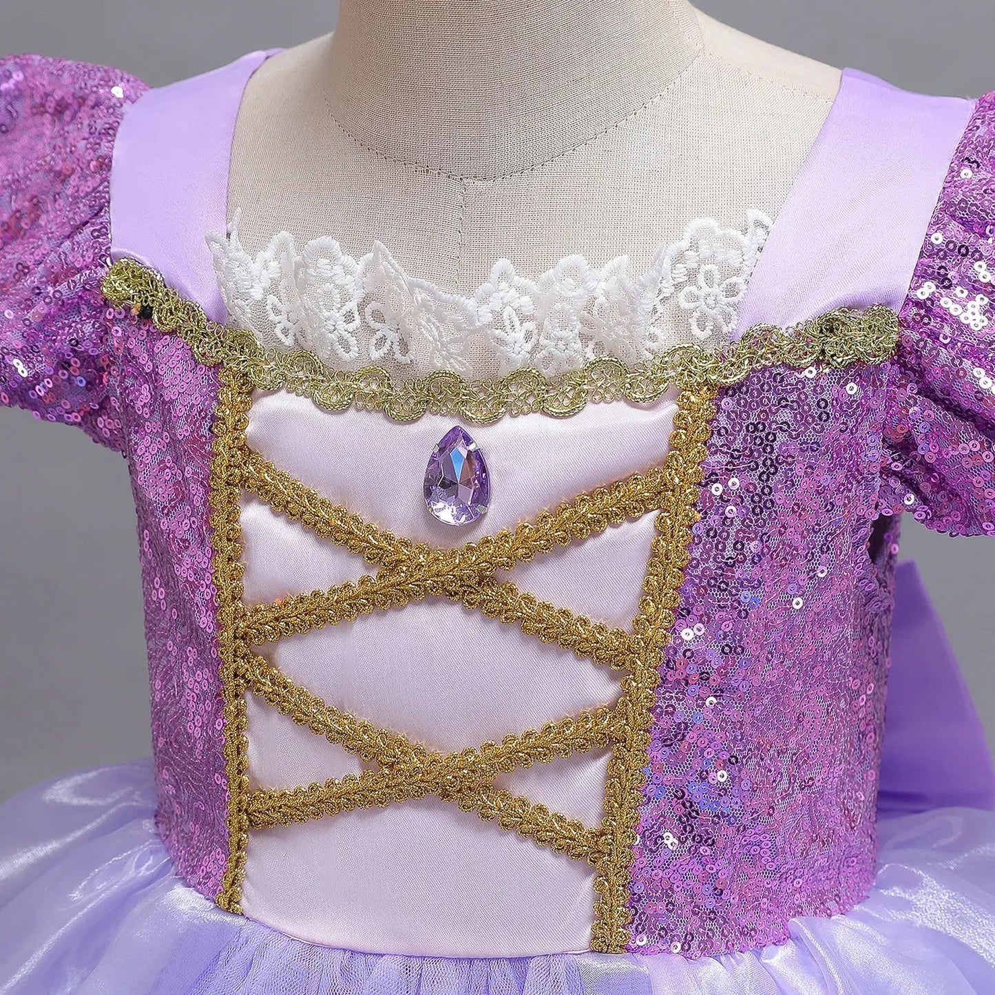 Cinderella Princess Ball Gown Fancy Birthday Rapunzel Belle Vestidos Party Dress Girls Costume Carnival Elegant Clothes