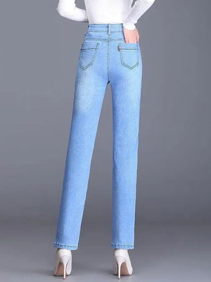 Embroidery Design Skinny Pencil Jeans