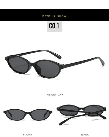 2025 Women's Leopard Brown Sunglasses Fashion Brand Small Frame Sun Glasses Ladies Retro Oval Eyewear Shade Oculus De Sol