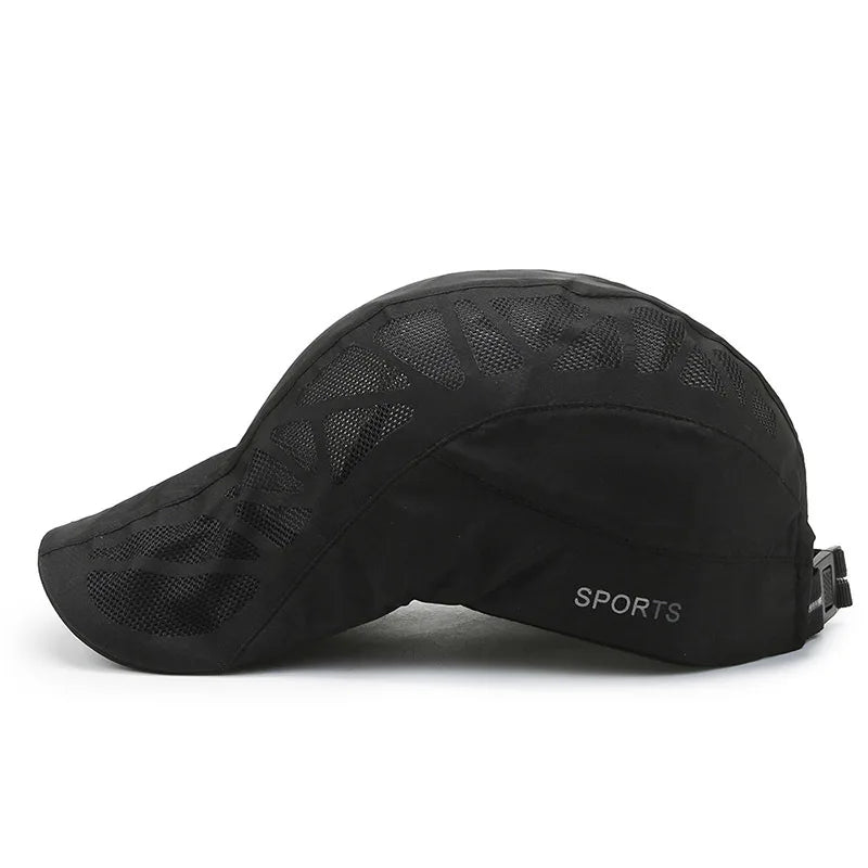 Sports Mens Sun Hats Breathable Mesh Quick-drying Visor Caps Outdoor