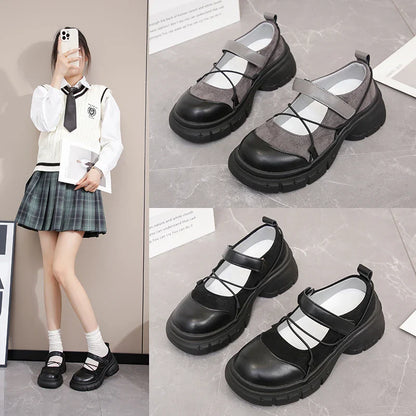2026 Women Hot Seller Thick Soled Mary Jane Small Leather Shoes British Wind Fashion with New Single Shoe Tide Shoes for Women