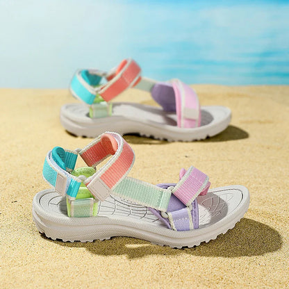 Children's Sandals Summer Boys Breathable Light Non-slip Kids Outdoor Beach Shoes Fashion Girls Open Toed Leisure Flat Sandals