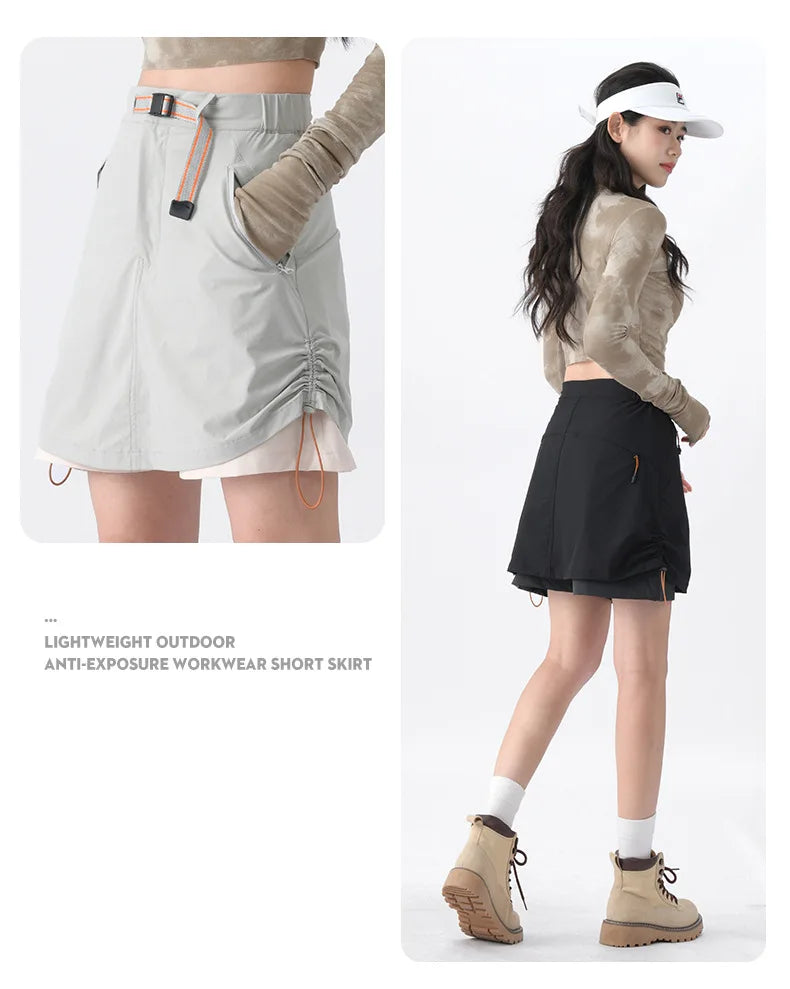 2026 High-Quality Outdoor Women's Mini Skirt, Anti-Exposure, Casual Breathable, Durable and Fashionable Ultra Short Skirt