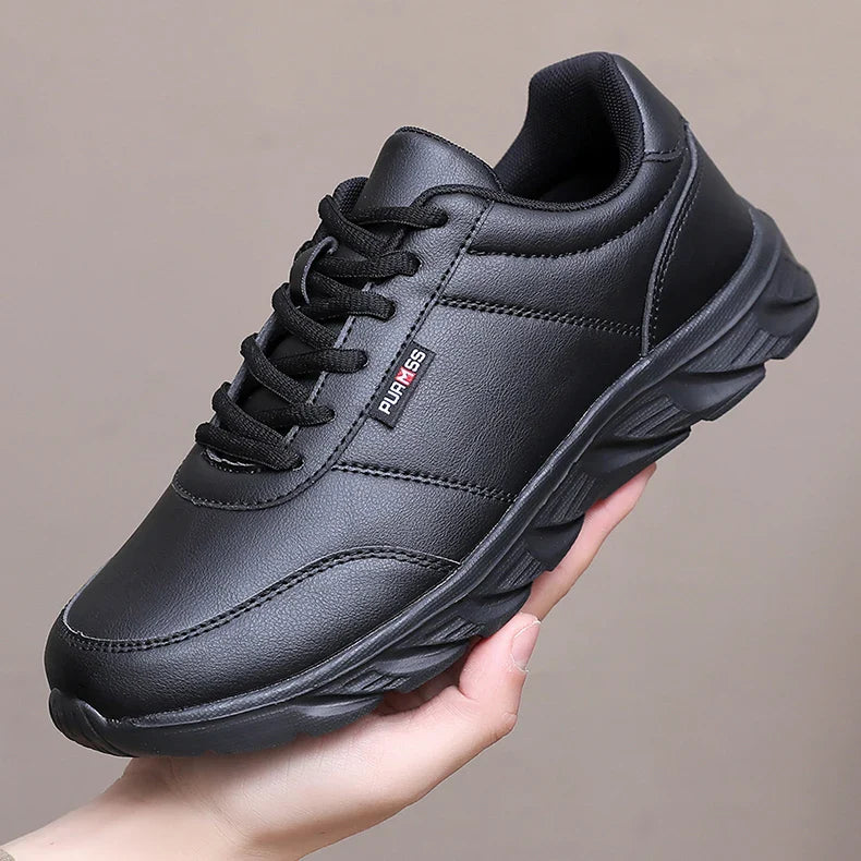 Tênis Masculino Esportivo Macio Sapatos de Corrida Novos Sapatos Casuais para Homens Preto Sólido Branco Calçados para Caminhada Fitness Tênis Masculino para Corrida