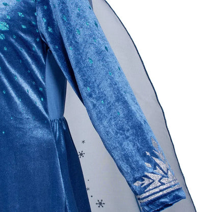 Girls Cosplay Frozen Elsa Princess Dress Children Dress Up Winter Snow Queen Costume Kid Carnival Birthday Party Apparel