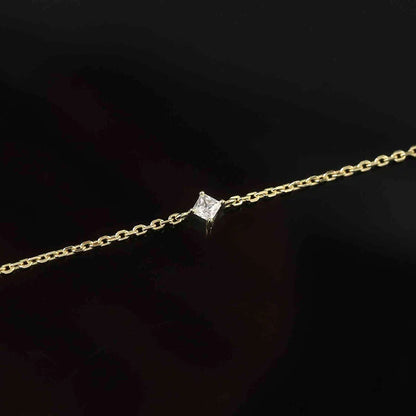 Trendy A Moissanite Bracelets for Women Letter Charm Adjustable Chain 100% 925 Sterling Silver Wedding Fine Jewelry Gifts