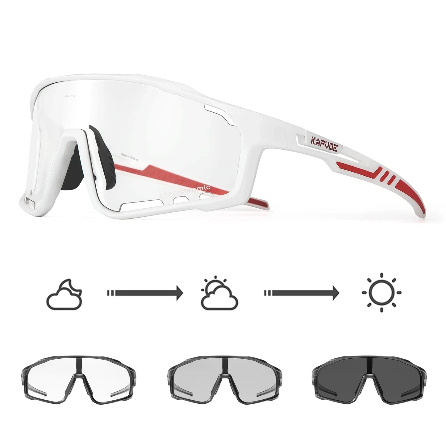 Photochromic Sunglasses Men's Women Sports Cycling Glasses Road Running Goggles MTB Bike Bicycle Mtb Eyewear For Driving