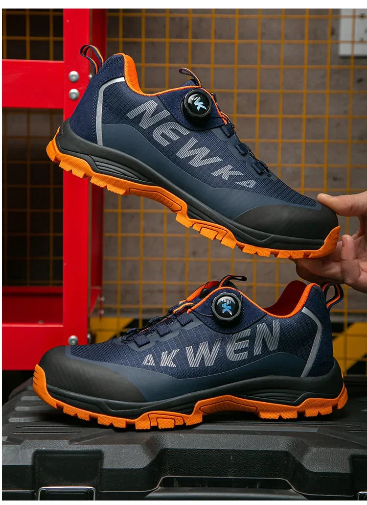 Labor Protection Shoes Anti Smashing AntiStabbingAnti Slip Protection Steel ToeShoes Wear-resistantShoes Men's Safety Work Shoes