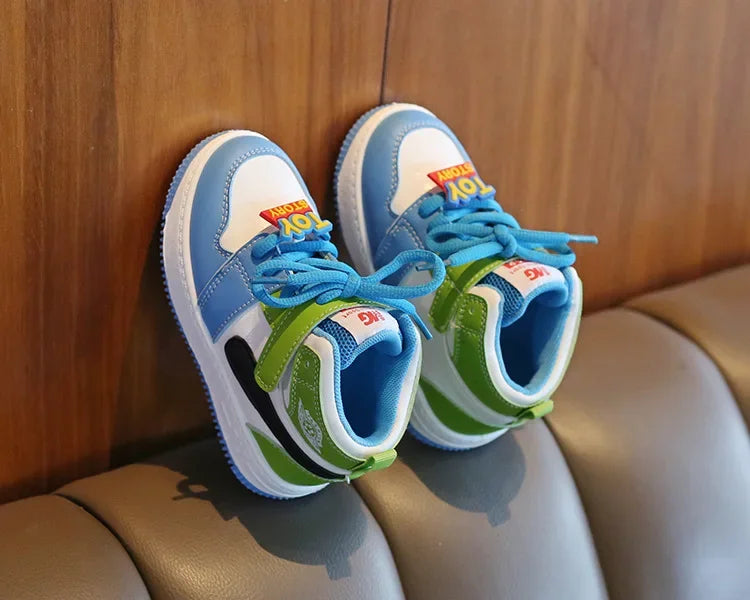 Fashion Children Sneakers Outdoor Non-Slip Boy Girl Casual Board Footwear Colorful High-top Kid Running Sports Leisure Shoes