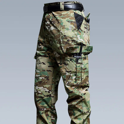 New Work Cargo Pant Men Wear-Resistant Stretch Tactical Trousers Casual Breathable Multi-Pocket Outdoor Waterproof Training Pant