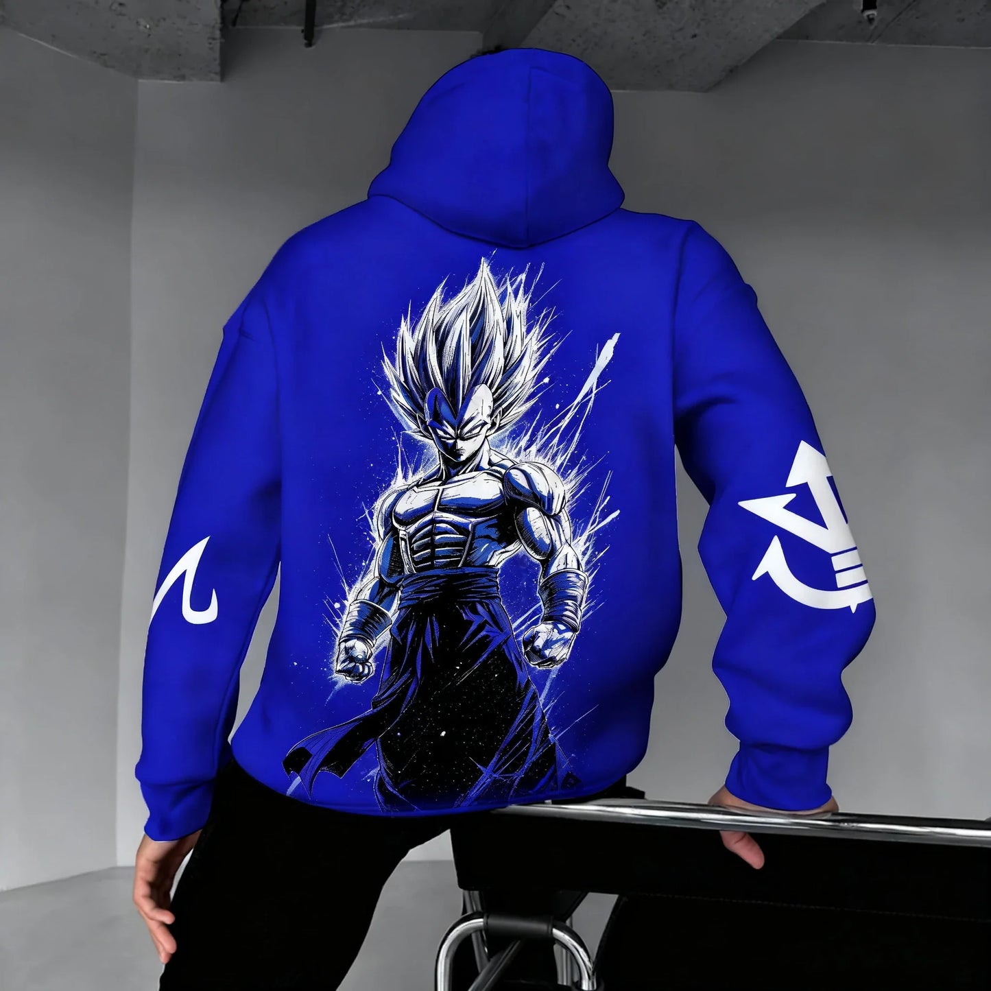 Animation Hoodie 2025 Men's Autumn/Winter New Vegeta Printed Harajuku Plus Size Casual Trendy Y2K Parent Child Top