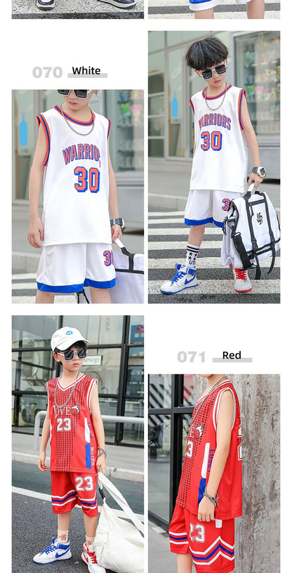 Children Team Training Uniform Kids Basketball Jersey Quick-drying Boy and Girls Comfortable Shirt  Child Sportswear Tracksuits