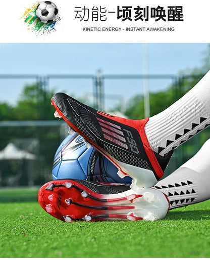 Men New Professional Football Boots Original Resistant Casual Grass Outdoor Non Slip High Quality Comfortable Male Soccer Shoes