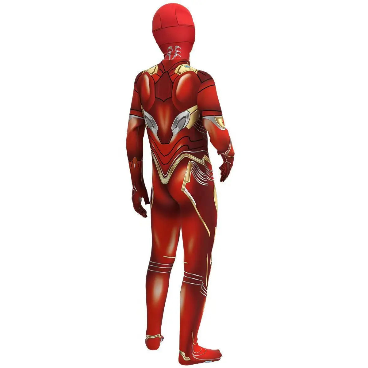 Iron Man Children's Jumpsuit Cosplay Costume Superhero Adult Kids Bodysuit Tights Stage Show Clothes Halloween Party Dress Up