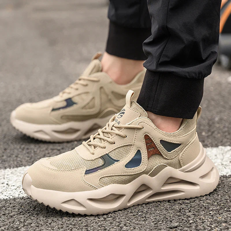 Lightweight Safety Shoes Men Work Shoes Steel Toe Cap Working Boots Sneakers Man Anti Puncture Breathable Sport Work Shoes