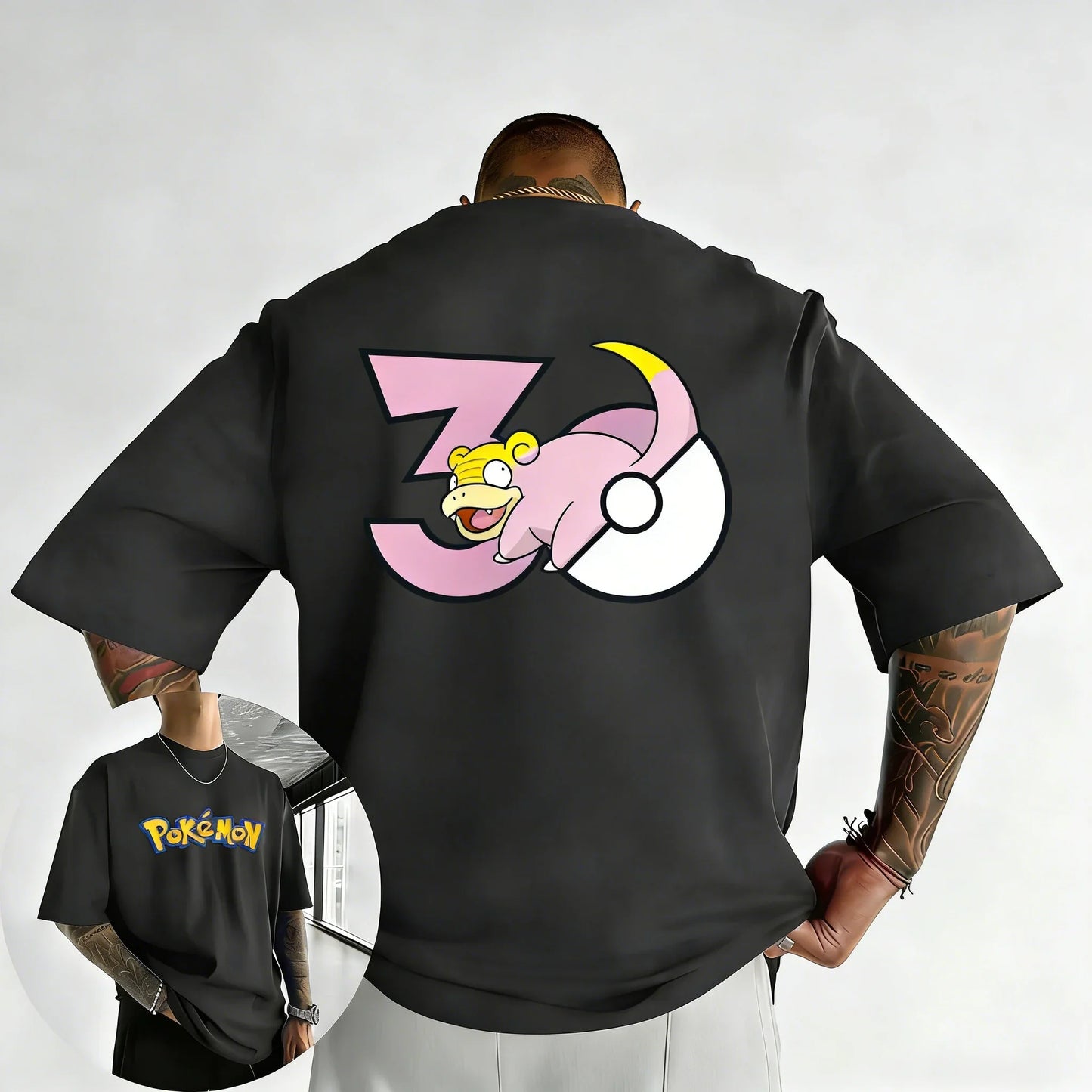30th Anniversary Slowpunk Printed T-shirt Summer New Men's and Women's Loose Casual Hip Hop Trendy Short Sleeve Top