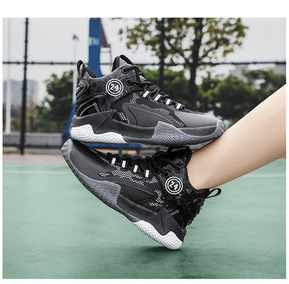 Kids Basketball Shoes Legendary Number Children's Anti-Slip Breathable Outdoor Sports Sneakers for Boys Daily Training Exercise