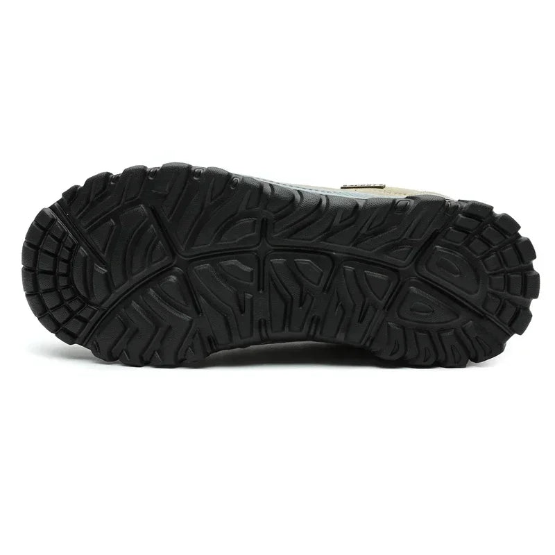 Outdoor Hiking Shoes Men Sneakers Slip on Casual Men Shoes Breathable Suede Leather Shoe Anti-skid Walking Shoes Footwear