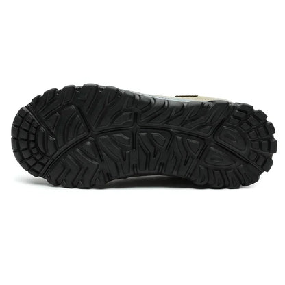 Outdoor Hiking Shoes Men Sneakers Slip on Casual Men Shoes Breathable Suede Leather Shoe Anti-skid Walking Shoes Footwear