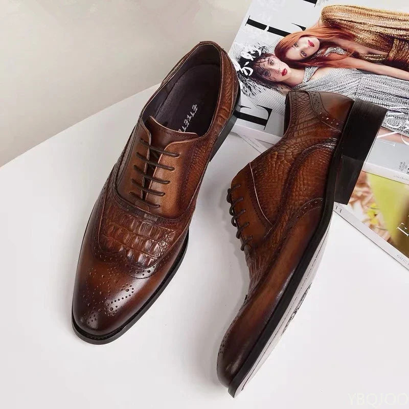 2025 Large Size Fashionable Men's Office Formal Shoes Low Cut Daily Comfortable Pointed Multifunctional Men's Wedding Shoes