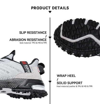 Running Shoes For Men Lightweight Sneakers Man Designer Mesh Sneaker Lace-Up Male Breathable Sports Tennis Shoe