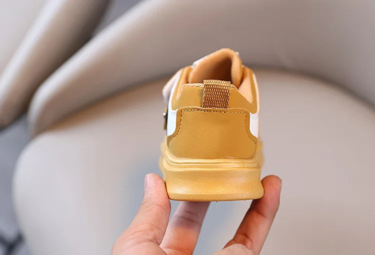 Autumn Winter New Children's Sports Shoes Boys' High Top Board Shoes Girls' Little White Fashion Children's Basketball Shoes