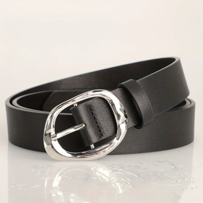 New Luxury Women's Belt Fashion Casual Classic Silvery Buckle Belts Plus Size - Pair with Jeans, Pants, Dress, For Ideal Gifts